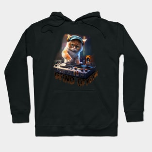 Wind of Meow DJ Cat Hoodie